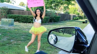 Ebony Raver Gets Freaky in Field - Stranded Teens - 46315