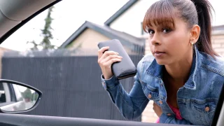 Sex Outside with Ebony Cutie - Stranded Teens - 46537