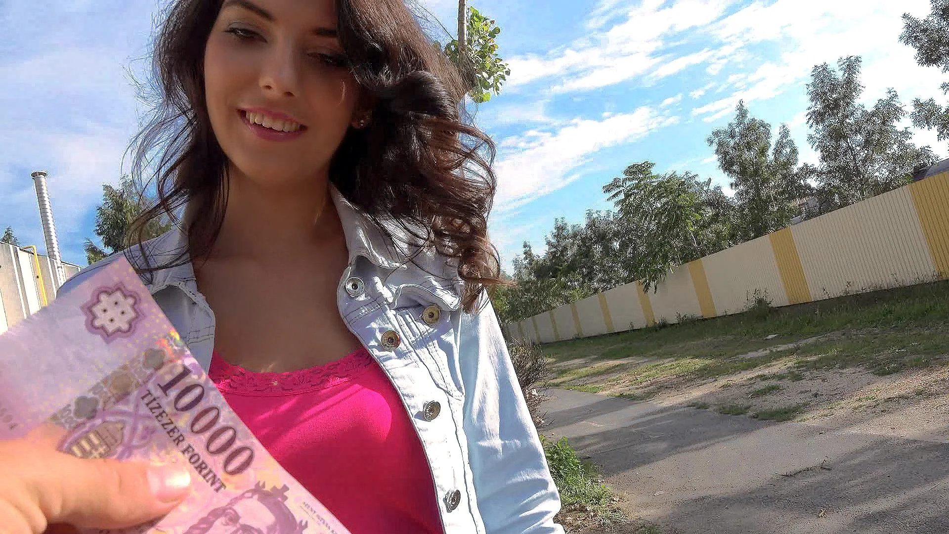 Brunette Sucks Stranger's Dick - Public Pickups - 12377