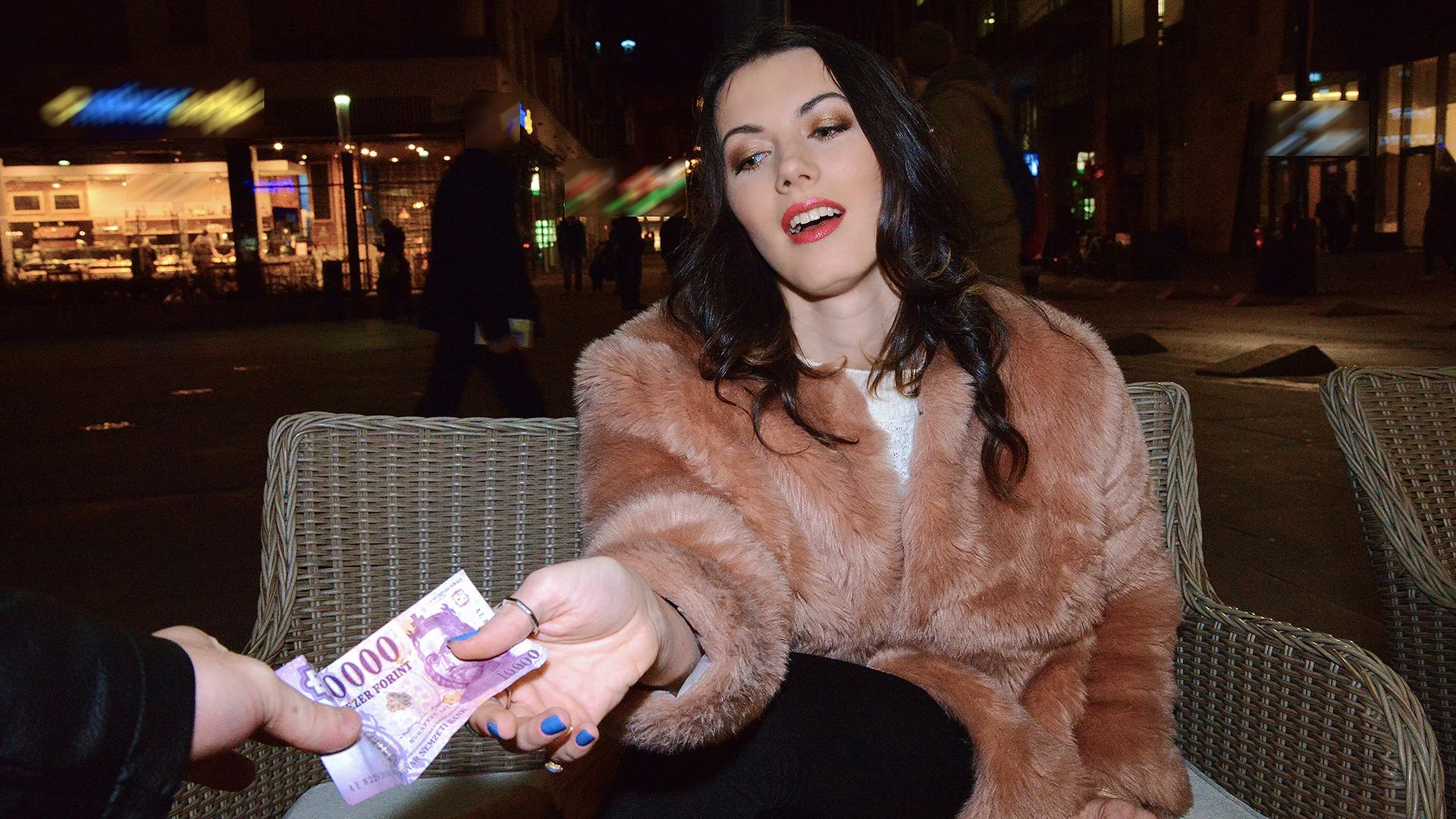 Euro Broad Bangs Doggystyle - Public Pickups - 12409