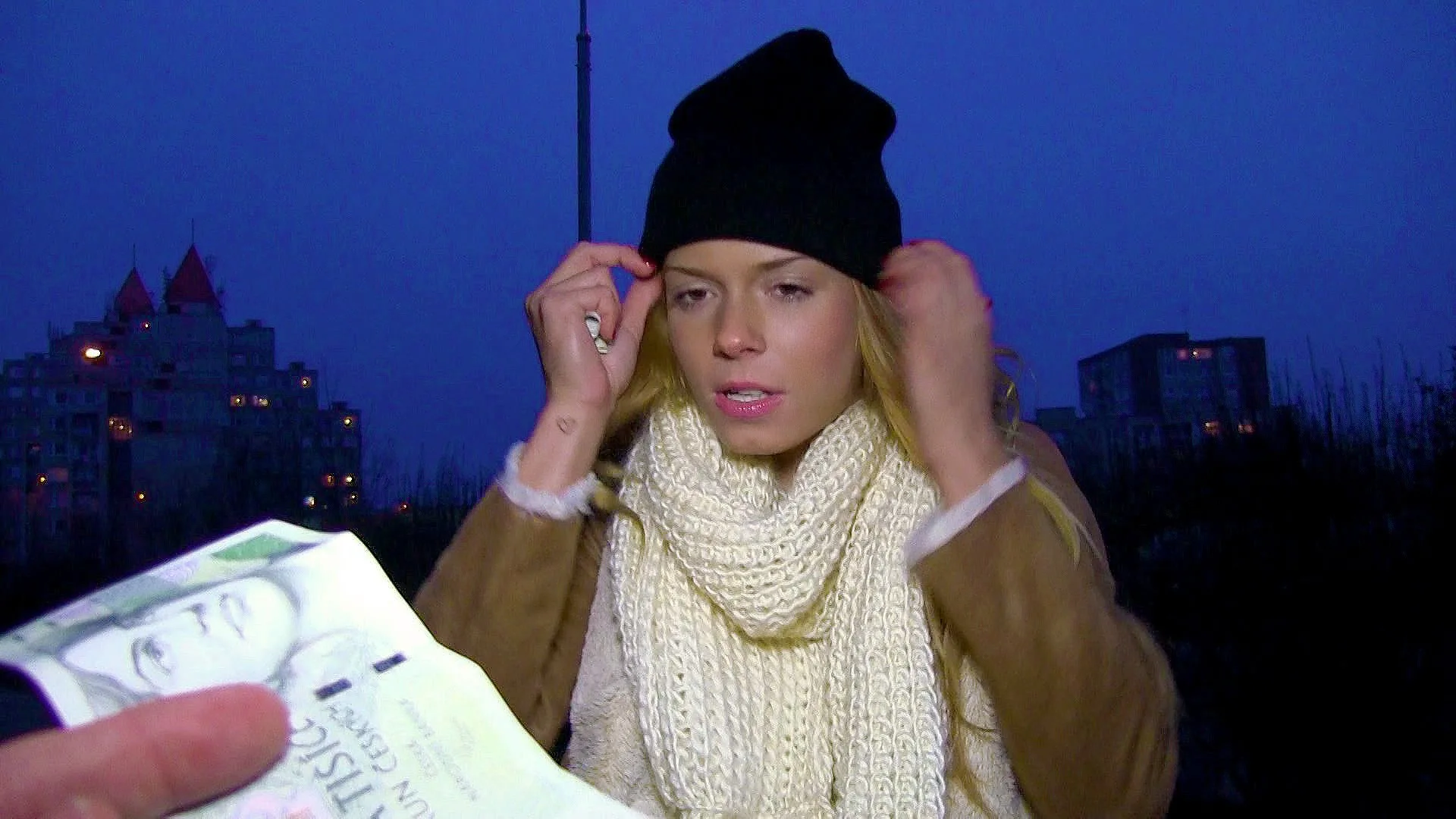 Euro Blonde Sucks Stranger Dick - Public Pickups - 12417