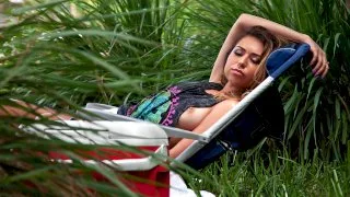 Tanning Teen Likes It Rough - Pervs On Patrol - 13415