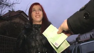 Horny Redhead Introduces Her Pussy To Stranger's Thick Cock - Public Agent - 13929