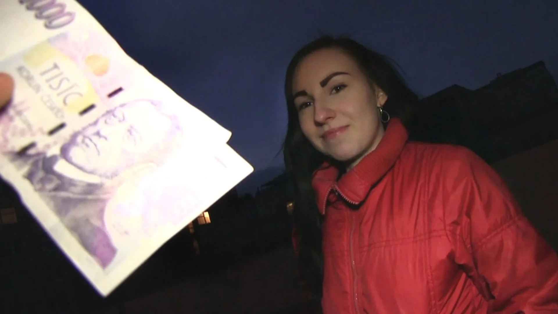 Brunette Takes A Stranger's Hot Cumshot Thinking He's A Talent Agent - Public Agent - 14127