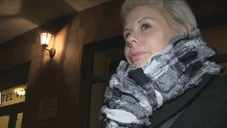 Short Haired Woman Gets A Special Offer For Stranger's Cock - Public Agent - 14153