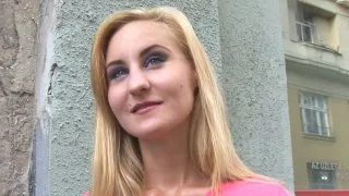 Hot blonde babe fucks a stranger in public place - Public Agent - 14471