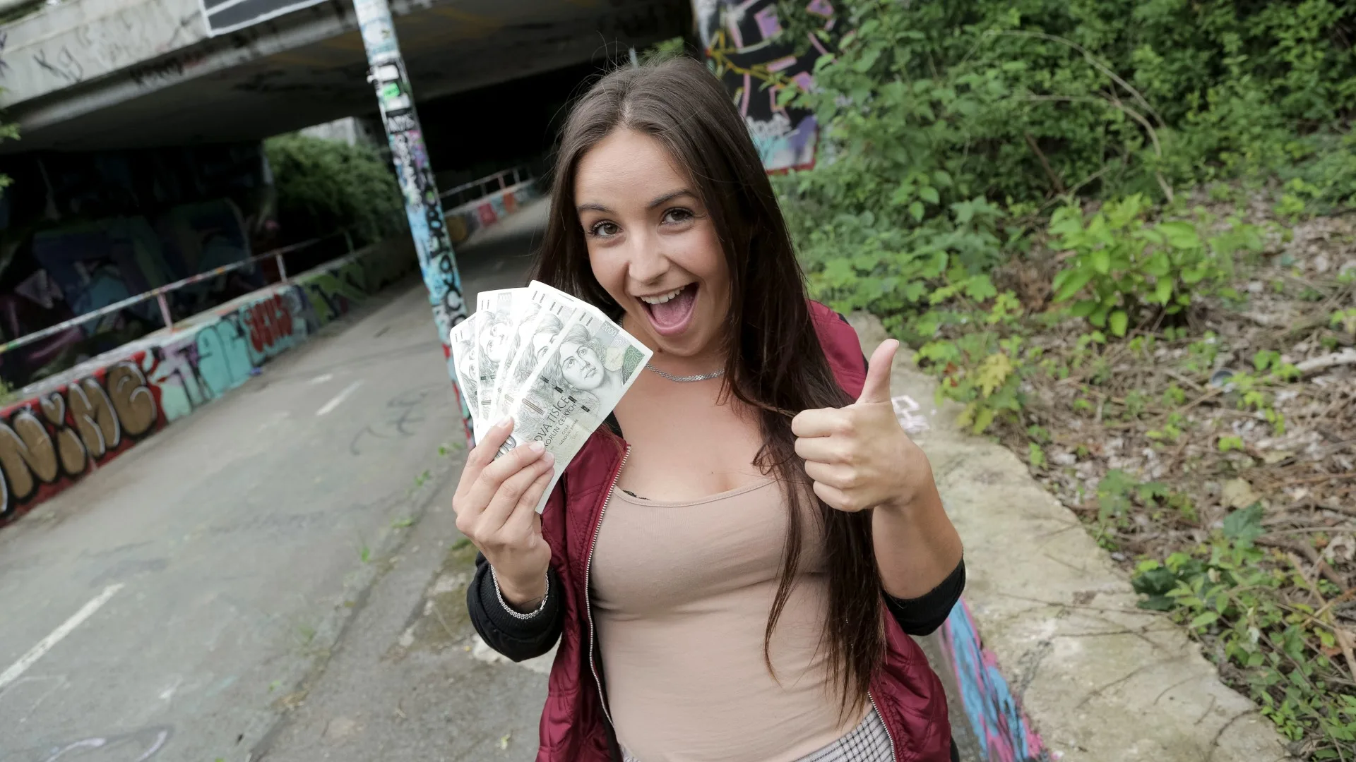 Paid to Watch Now Suck and Fuck Me - Public Agent - 16883