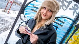 First Czech cock for French teen - Public Agent - 17248