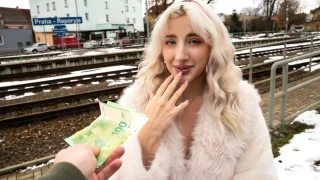 Pretty British Blonde Facial - Public Agent - 18491