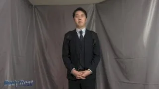 [4237-160] Cool and Freshly Suited Salaryman Lets His Jizz Fly! - HeyDouga - 4476