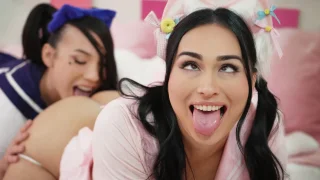 Lesbian Kawaii Streamers Go Wild - TransAngels - 10942
