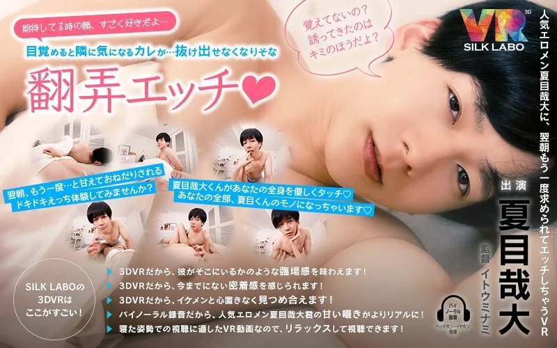 [VRSL-005] [VR] I Love The Way You Look When You Cum... When She Awakened, The Man Of Her Dreams Was There Beside Her... Inescapable Teasing SEX... Kanata Natsume "A VR Video Starring The Popular Erotic Actor Kanata Natsume, Featuring Morning-After SEX" - R18 - 4108