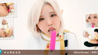 Rina Kurusu Looks So Hot Masturbating With Stockings On - Hamezo - 27645