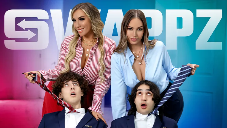 Hot Milfs Desiree Dulce & Mia James Take Their V-Cards on the Couch! - Mom Swap - 506