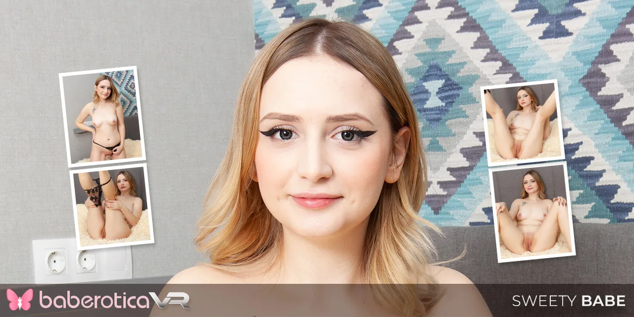 Cute Blondie, Sweety Babe, Fucks Her Puffy Pussy For Us - Baberotica VR - 47979
