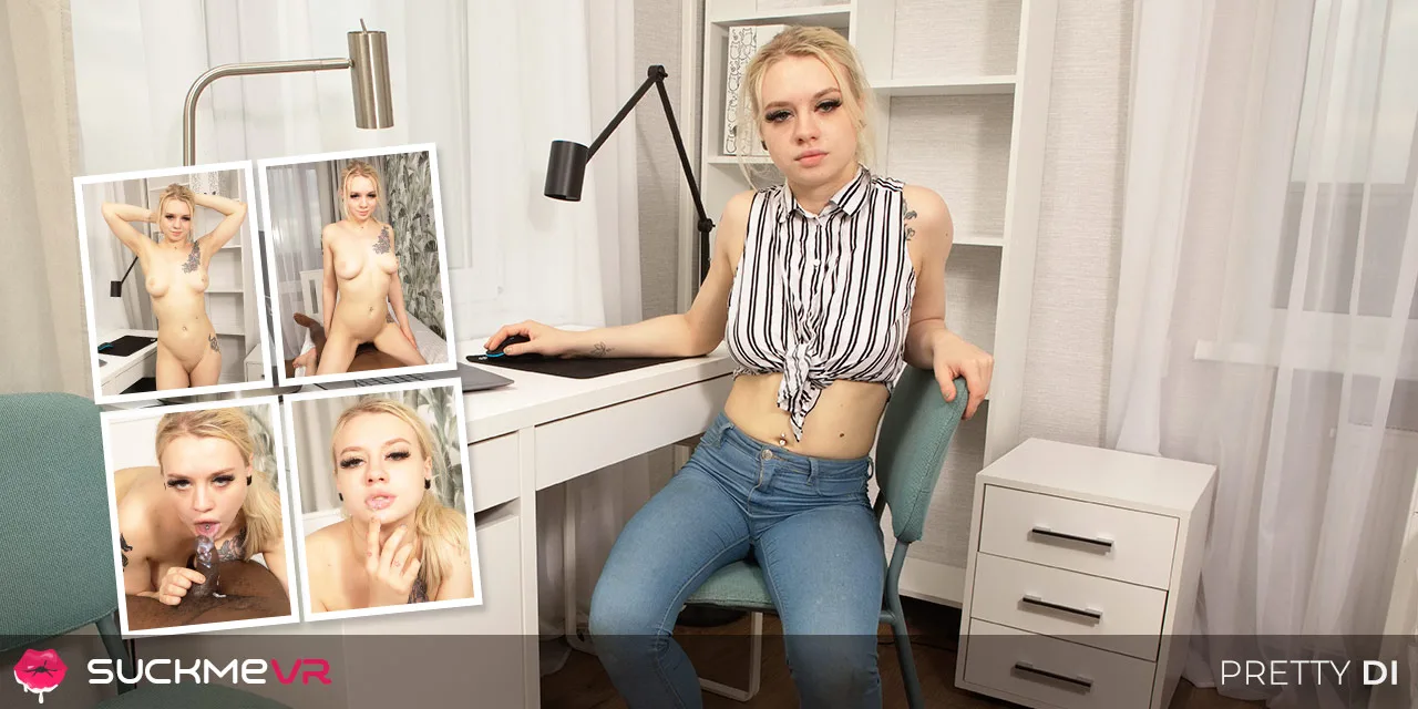 Snow Bunny Pretty Di Gets Her Tight Pussy Filled With Black Dick - Suck Me VR - 48532