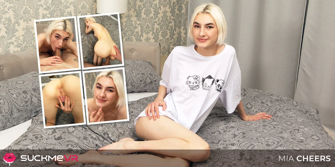 Extra Skinny Blonde Mia Cheers Gets Stretched Hard - Suck Me VR - 48556