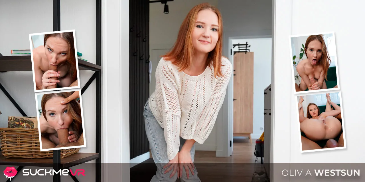 Adorable Ginger Olivia Westsun Has A Blast In Her First Porn Scene - Suck Me VR - 48680