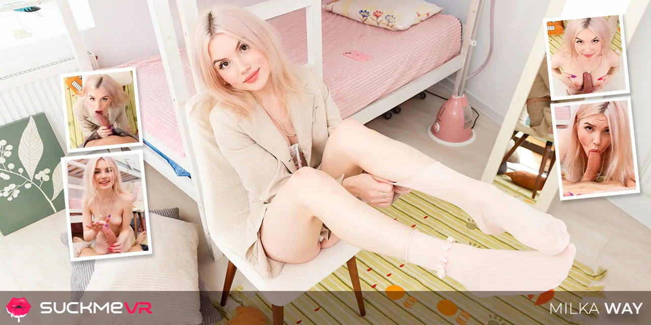Perfect Blonde Doll Milka Way And Her Heavenly Sex Skills - Suck Me VR - 52231