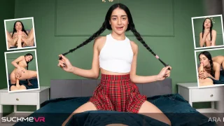 Skinny Russian Ara Mix Proves That Her Pussy Can Take A Stretching - Suck Me VR - 53003