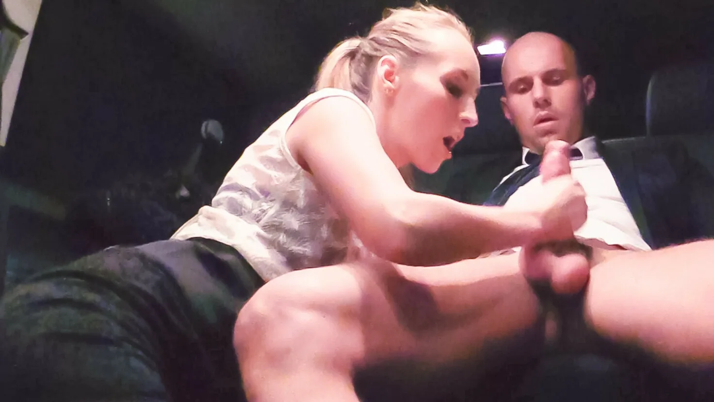 Backseat splurge with blonde Czech floozy being fucked in traffic - Fucked in Traffic - 1094091