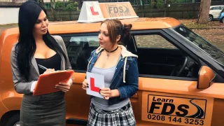 Spoiled Teen Has Her Driver's Test - Fake Driving School - 1088705