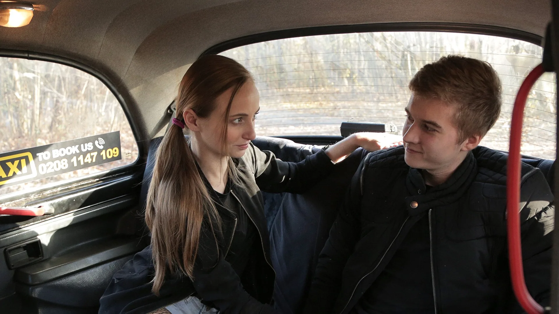 Fuck me in my fishnet stockings - Female Fake Taxi - 1093295