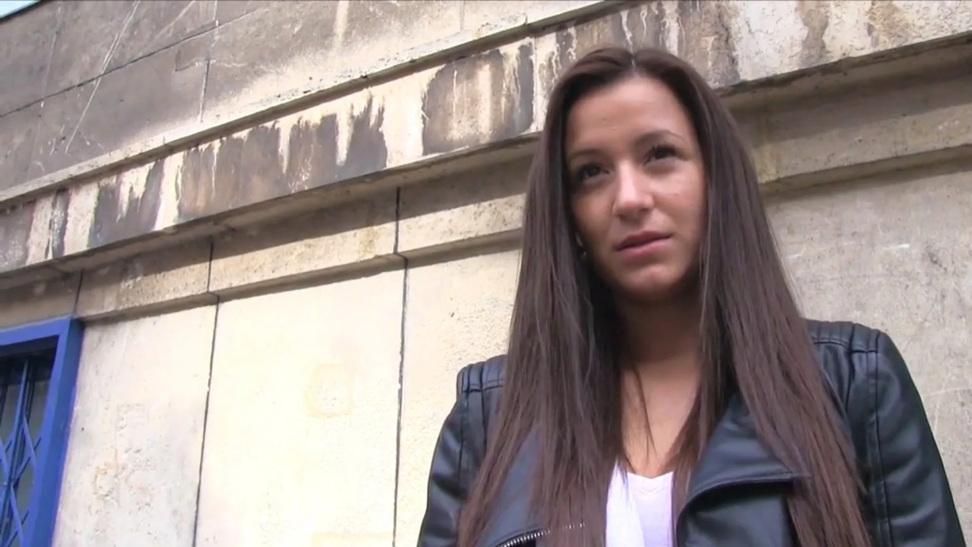 Shy brunette has sex in restaurant toilet for cash - Public Agent - 1123456