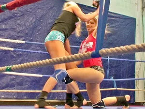 NudeFightClub backstage with Michelle Moist & Laura Crystal - 21Sextury - 14200