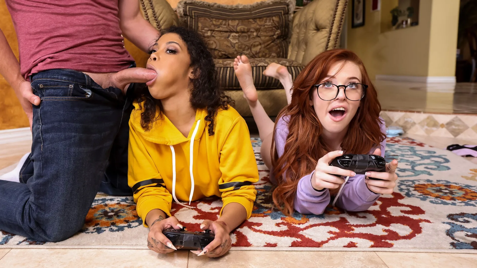 Gamer Girl Threesome Action - Brazzers Exxtra - 29254