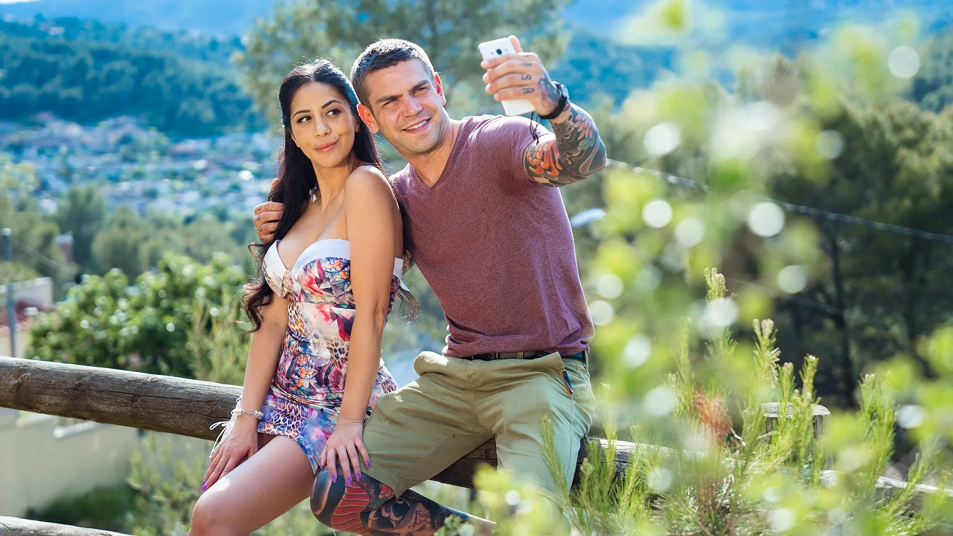 Loved up couple outdoor sunset sex - Dane Jones - 38072