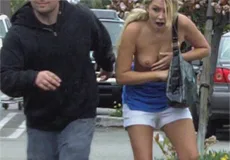 College Chick Gets Shirt Pulled Off! - PornPros - 65981