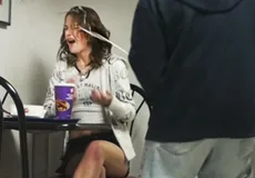 Cute Brunette Take Massive Cumshot - PornPros - 66013