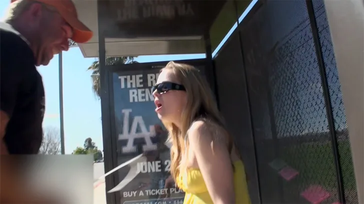 Bus Stop Bitch Massive Facial - PornPros - 66110