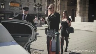 Stretch Limo Hardcore Threesome With Leggy Kayla Green & Angelina Brill GP061 - PornWorld - 115353