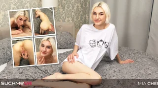 Extra Skinny Blonde Mia Cheers Gets Stretched Hard - Suck Me VR - 1134176